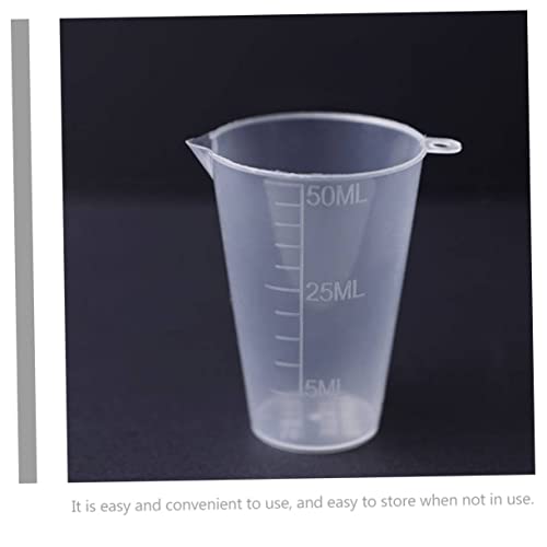 40pcs Farm Measuring Cup Accurate Liquid Measuring Tools Plastic with Scales for Garden Orchard Use and Leakproof Design