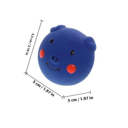 2pcs Pig-Shaped Dog Chew for Dogs and Puppies Squeaky Teething Balls for Dental Health and Interactive Play Indestructible Puppy