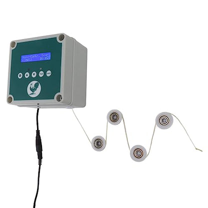 Agatige Automatic Chicken Coop Door Controller, IP44 Cage Opener Remote Control Poultry House Door Actuator Motor Kit with Timer Light Sensor for Chicken, Duck, Goose