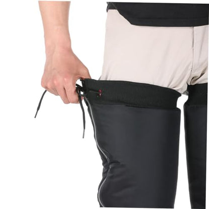 Healifty Outdoor Calf Gaiters for Motorcycle Riding Insulated Windproof Leg Covers with Reflective Material for Night Visibility for Cold Weather and Electric Bike Use