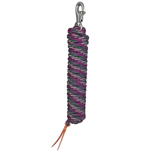 Kensington Ballistic Nylon Clinician Training Lead - 15" ft Training Lead - Tear-Resistant, with Metal Hardware to Keep Lead Fastened - Heavy Duty Braided Lead with Quick Swivel Snap - color: Imperial Jade Lead w/Satin Snap, size: 25'