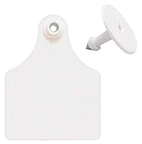 ALLFLEX Maxi 2-Piece Tags, Blank (25 Tags) White