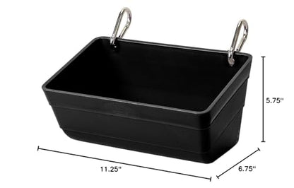 Weaver Leather Livestock Small Animal Feeder, 3 Quart, Black