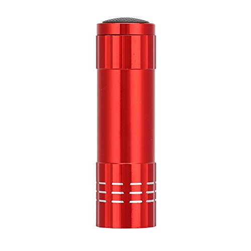 Egg Candling Flash Light Bright Cold 9 LED Lamp for Hatching Eggs Portable Egg Incubator Tester Candler with Battery Powered Designed to Observe Fertilized Development (Red) - color: Red