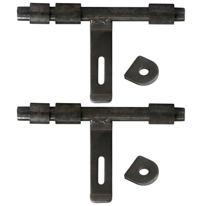 2 Pack 12" Weld On Slide Bolt, Heavy Duty Weldable Gate Barrel Latch for Metal Barn Fence Door, Trailer