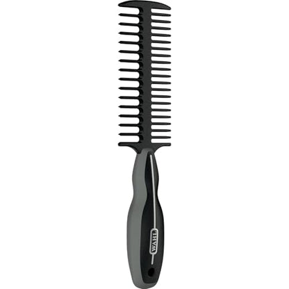WAHL Professional Animal Mane & Tail Brush - Ergonomic Black Braiding Comb (#858708) for Equine Grooming - color: Black