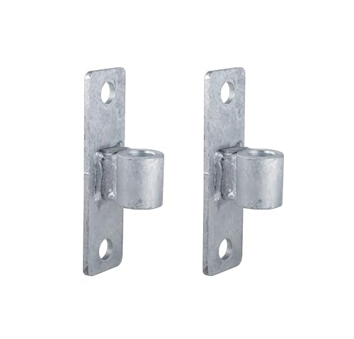 Gate Hinge Wall Mount Gate Hinge for 5/8'' Pin Chain Link Fence Post Hinge (2 Pcs) - size: 2 Pcs