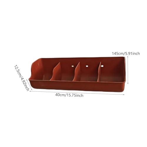 Pig Trough,Food Feeder,Small Animals Waterer,4 Compartment Farm Animal Supplies,Feeding Livestock Pets Fodder Slot,Pig Manger