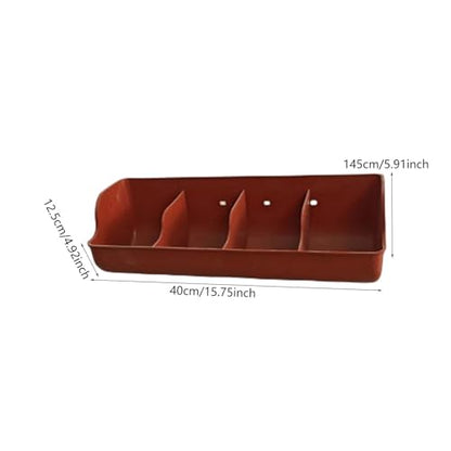 Pig Trough,Food Feeder,Small Animals Waterer,4 Compartment Farm Animal Supplies,Feeding Livestock Pets Fodder Slot,Pig Manger