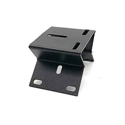 CCTV Video Surveillance Camera Mounting Bracket Vertical Wall Corner Right Angle Plate Supporting Holder Crane Metal Black White (Black Mount)