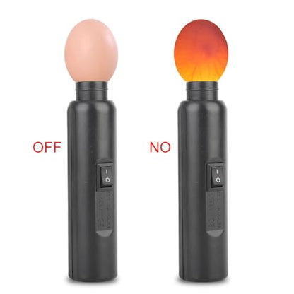 LED Egg Candler, Portable Egg Candling Device with Strong LED Light, Dual Power Supply by USB Or 3 AA Batteries for Poultry Hatching and Educational Use