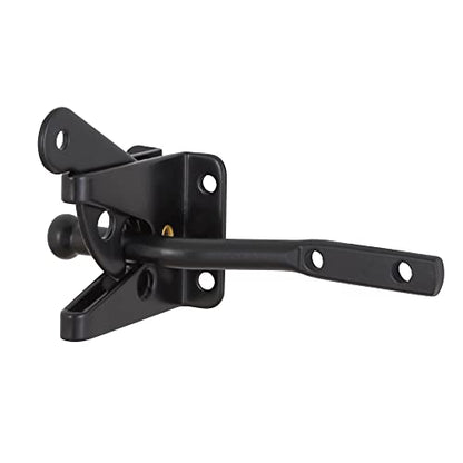 Design House 189407-MB Self-Locking Heavy Duty Gate Latch 2-Pack Matte Black - color: Matte Black, size: 2-Pack Gate Latch or Lock