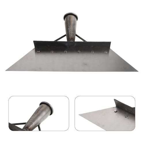 Toyvian Manganese Steel Farm Shovel Cleaning Scraper for Livestock Manure Removal 32cm Heavy Duty Poultry and Barn Cleaning Tool for Stable and Pasture Maintenance