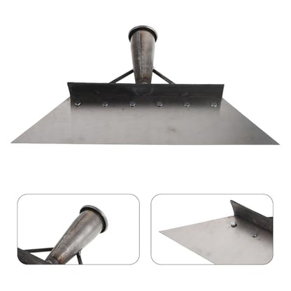 Toyvian Manganese Steel Farm Shovel Cleaning Scraper for Livestock Manure Removal 32cm Heavy Duty Poultry and Barn Cleaning Tool for Stable and Pasture Maintenance