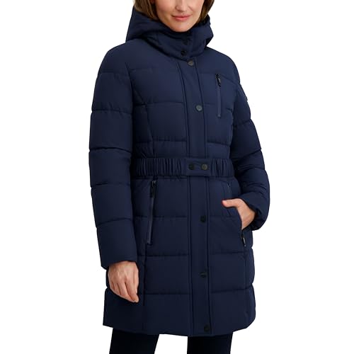 Nautica Women's Maxi Puffer - color: Navy Seas, size: X-Large