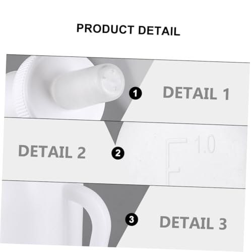 Plastic Lamb Feeding Bottle with Silicone Teats Vertical Design for Farmers High-Temperature Resistant and Versatile Feeding Supplies for Livestock and Pets