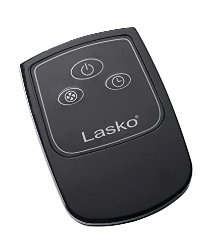 Lasko Oscillating Cyclone Pedestal Fan with Remote Control - Cooling Standing Fan for Bedroom, Living Room, and Home Office - Adjustable Height - 3 Quiet Speeds - 1843 - 18" Blade Diameter - Black