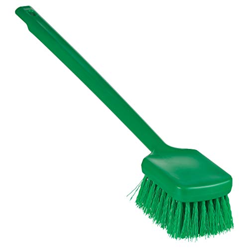 Remco - A Vikan Company ColorCore 20" Long Handle Scrubbing Brush, Stiff - color: Green