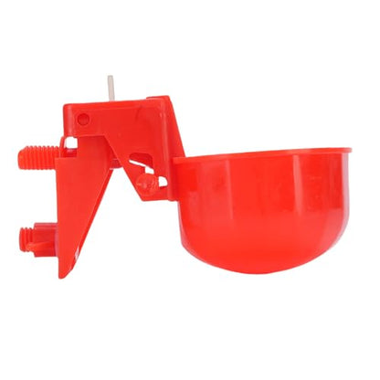 Generic Chicken Watering Cup Robust Plastic Detachable Easy Clean Water Feeder for Poultry Farming 8 Pieces