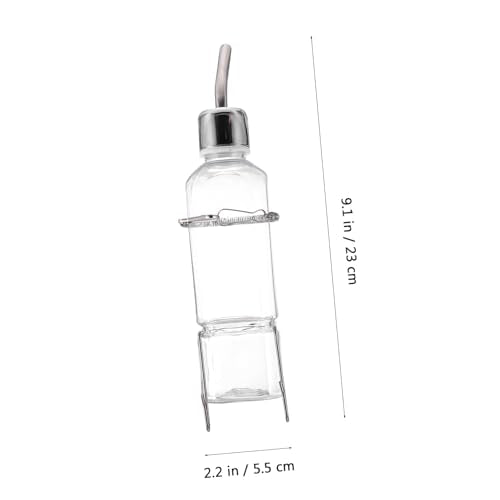 2pcs Plastic Rabbit Water Feeder Hanging Fountain Pet Drinking Bottle for Bunny Guinea Pig Hamster Cage Supply