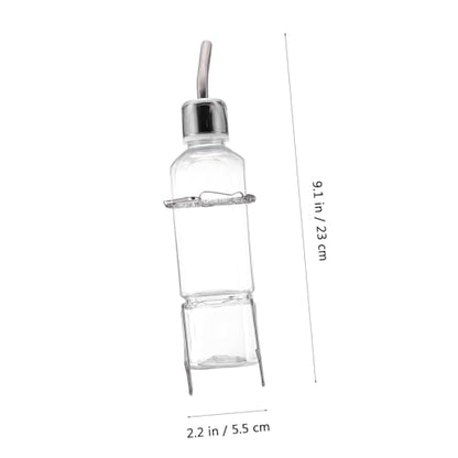 2pcs Plastic Rabbit Water Feeder Hanging Fountain Pet Drinking Bottle for Bunny Guinea Pig Hamster Cage Supply