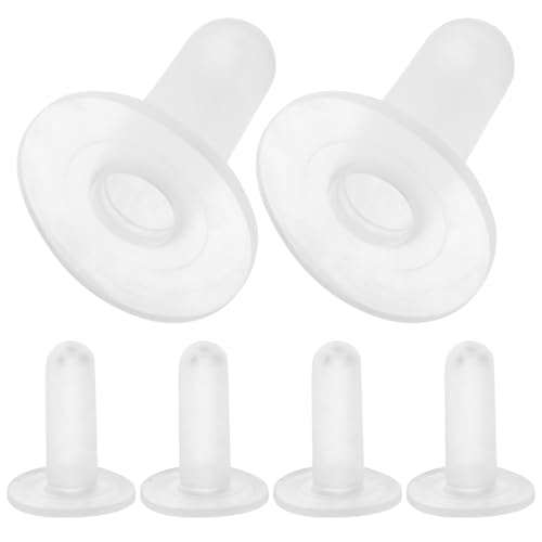 Totority Goat Bottle Nipples 6 Pack Sheep Feeder Nipple Replacements for Lambs Calves and Newborn Livestock Silicone Nursing Bottle Teats with Milk Flow Valve for Barn Feeding