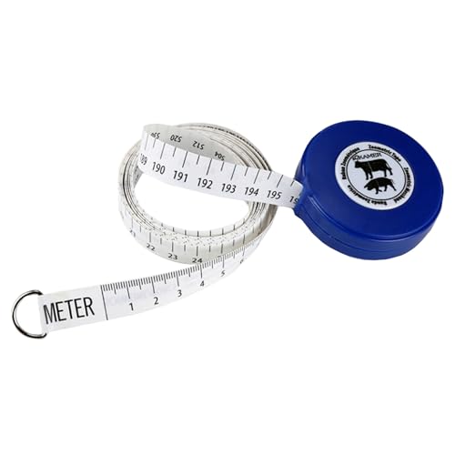 Animal Weight Measuring Tape for Livestock 250cm X 14.5mm Cattle and Pig Waist Weight Measure Tool for Farm Use Style