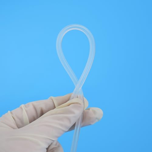 Peristaltic Pump Silicone Tubing 1/8" ID*3/16"OD*3m, food grade High-temperature resistant & wear-resistant transparent silicone hose for peristaltic pumps, made with platinum curing process - size: 1/8"IDx3/16"OD, style: 3meter