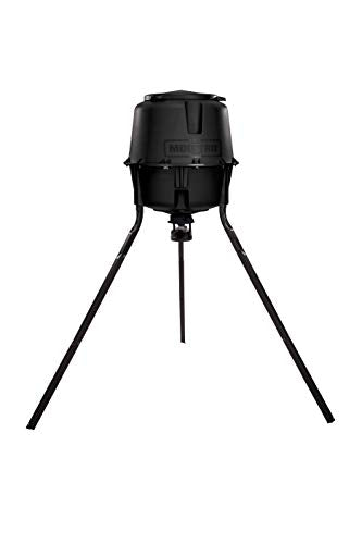 Moultrie 30-Gallon Deer Feeder Tripod - Moultrie Quick-Lock Hopper System - Digital Timer Control - 200 lb Feed Capacity - Durable Polymer Build - Metal Spin Plate - color: Standard