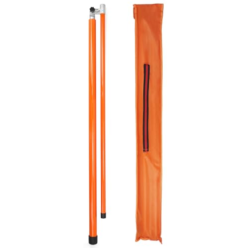 QWORK Load Height Measuring Stick - 15 Ft Adjustable Measuring Pole for Accurate Truck Load Transportation - Fiberglass Height Stick for Trucks, Car Haulers