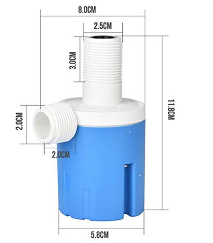 WANLIAN 3/4" inner top water inlet automatic float valve water level control valve, used for solar water tank tower pool - color: 3/4"