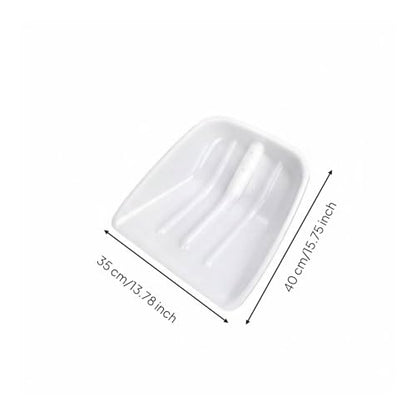 Qianly Duty Thickened Wear-Resistant Agricultural Implement for Farmers, Workers, Garden, White, Small 40x35cm - size: Small 40x35cm