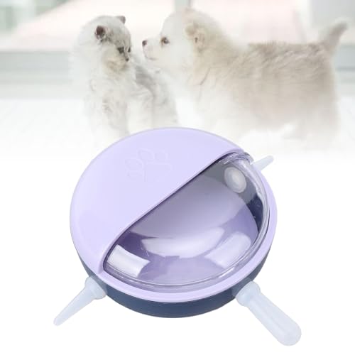 Puppy Milk Feeder,Puppy Feeder Milk Bowl Multi Nipples Plastic Easy to Clean Anti Flatulence for Kitten Pet (Purple) - color: Purple