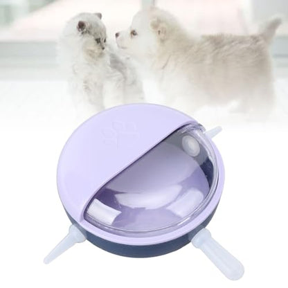 Puppy Milk Feeder,Puppy Feeder Milk Bowl Multi Nipples Plastic Easy to Clean Anti Flatulence for Kitten Pet (Purple) - color: Purple