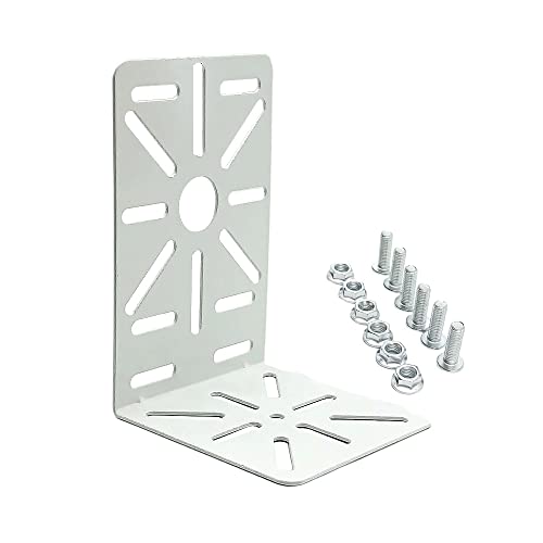 OwlCat L-Shape Dome Camera Bracket,Universal Wall Ceiling Mount Bracket for Security CCTV Hikvision Dome Camera, CCTV Security White 3026 0