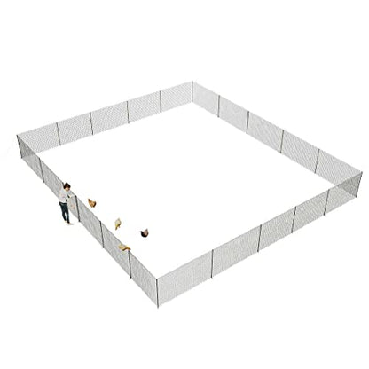 Omlet Chicken Fencing | High Poultry Netting with Door | Significantly Higher Than Other Moveable Fencing Options on The Market | Give Your Chickens More Space | 138ft - size: 138ft