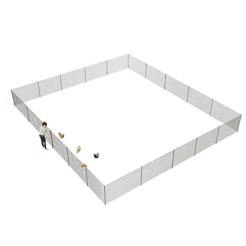 Omlet Chicken Fencing | High Poultry Netting with Door | Significantly Higher Than Other Moveable Fencing Options on The Market | Give Your Chickens More Space | 138ft - size: 138ft