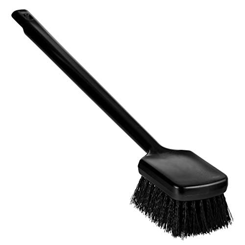 Remco 410819 ColorCore 20" Long Handle Scrubbing Brush, Stiff,Black - color: Black