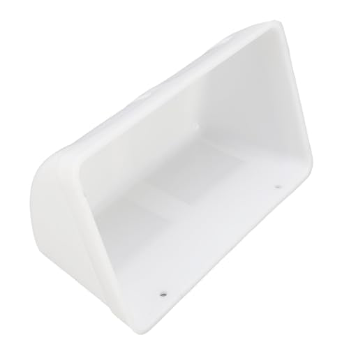 Hanging Poultry Feeder, Large Capacity Space Saving Plastic Chicken Feeder with Minimized Feed Waste, for Farm Coop Yard Indoor Outdoor Use (White) - color: White