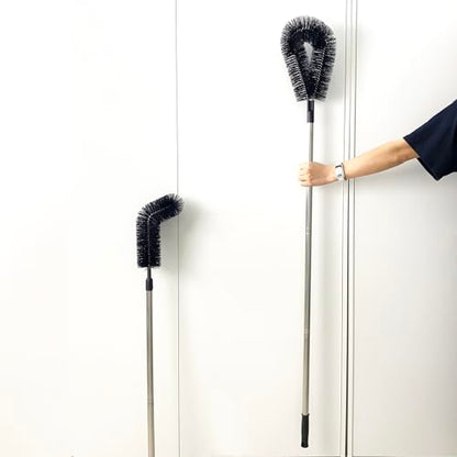 1 pcs 160 cm Huge Tank Brush (Black), Big Brush Head Size (32 cm), Long Handle, with Extendable Stainless Steel Pole, PP Stiff-Bristled, for Large Water Bucket - color: 1 Pcs 160 Cm (Black)