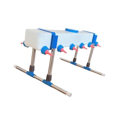 Lamb Drink Feeder Calf Feeding for Nursing,Little Cow Calf Milk Drinking Farm Livestock Breeding Feeder for Farm Lamb, 12 Head with Holder