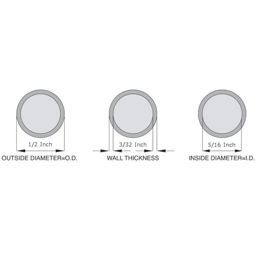 OCS Parts Silicone Tubing | High Temp, Food Grade Silicone Tubing for Brewing, Food, Beverage, Oils, Detergents, Liquids and Gases, Air, Plumbing, Ponds, AC and HVAC (3 Feet, 5/16" ID x 1/2" OD) - size: 5/16" ID x 1/2" OD, style: 3 Feet