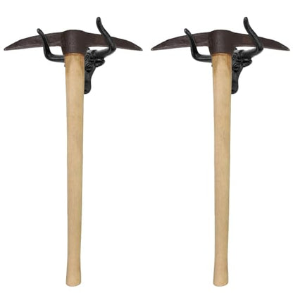 Foraineam 4 Pack Cowboy Hat Rack for Wall, Animal Head Metal Cowboy Hat Hanger Cap Holder, Cast Iron Western Longhorn Hooks for Closet Bedroom Living Room Hats Storage and Display Rustic Men's Gift