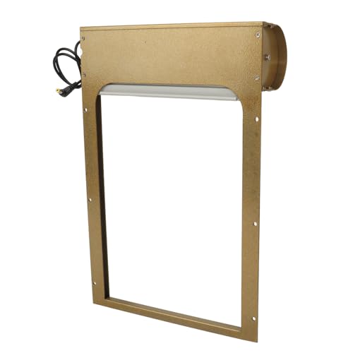 Auto Chicken Door, Battery Powered LED Display Automatic Chicken Door Opener for Duck (Gold) - color: Gold