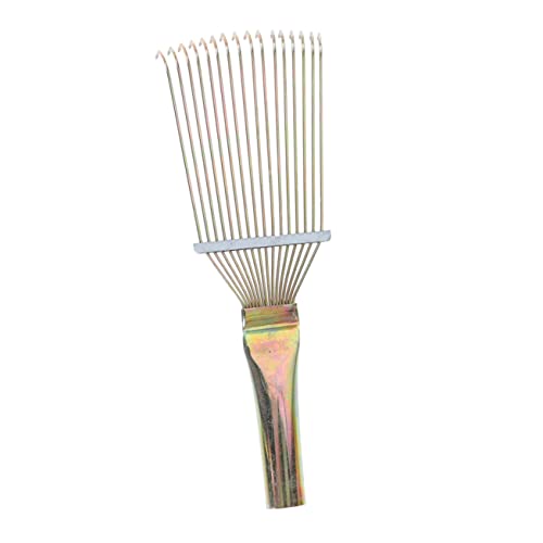 BESPORTBLE Metal Cattle Hair Rake for Horse Grooming Medium Livestock Brush for Shedding and Cleaning Horses Cattle and Donkeys Comfortable Comb with Fine Grinding for Massage