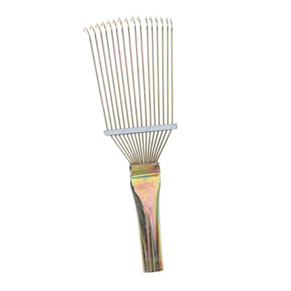 BESPORTBLE Metal Cattle Hair Rake for Horse Grooming Medium Livestock Brush for Shedding and Cleaning Horses Cattle and Donkeys Comfortable Comb with Fine Grinding for Massage