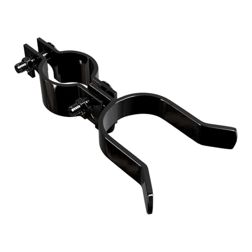 VIVIDA 1-3/8" x 1-5/8" Chain Link Gate Latch, Gate Fork Latch for Outdoor Fence, Black Powder Coated, Chain Link Fence Parts, 1 PCS - size: 1-3/8" x 1-5/8" (1 PCS)