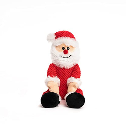fabdog Floppies Plush Dog Toys - Cute Holiday-Themed Squeaky Dog Toy - Best Squeak Toy for All Breeds | Ideal Small Santa - color: Santa, size: Small