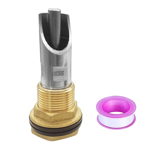 1 Set Automatic Pig Waterer Nipples Kit with Water Tank Connectors | Sturdy Stainless Steel Pig Nipple Drinkers Kit with Brass Water Tank Connectors for Piglets;Automatic Water Control System