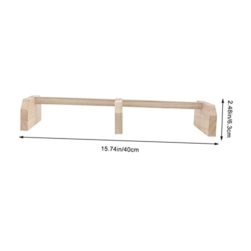 Sosoport Wooden Chicken Perch Stand Easy Install Roosting Bar for Chickens and Birds Natural Wood for Foot Exercise for Roosters and Hens Suitable for Birds